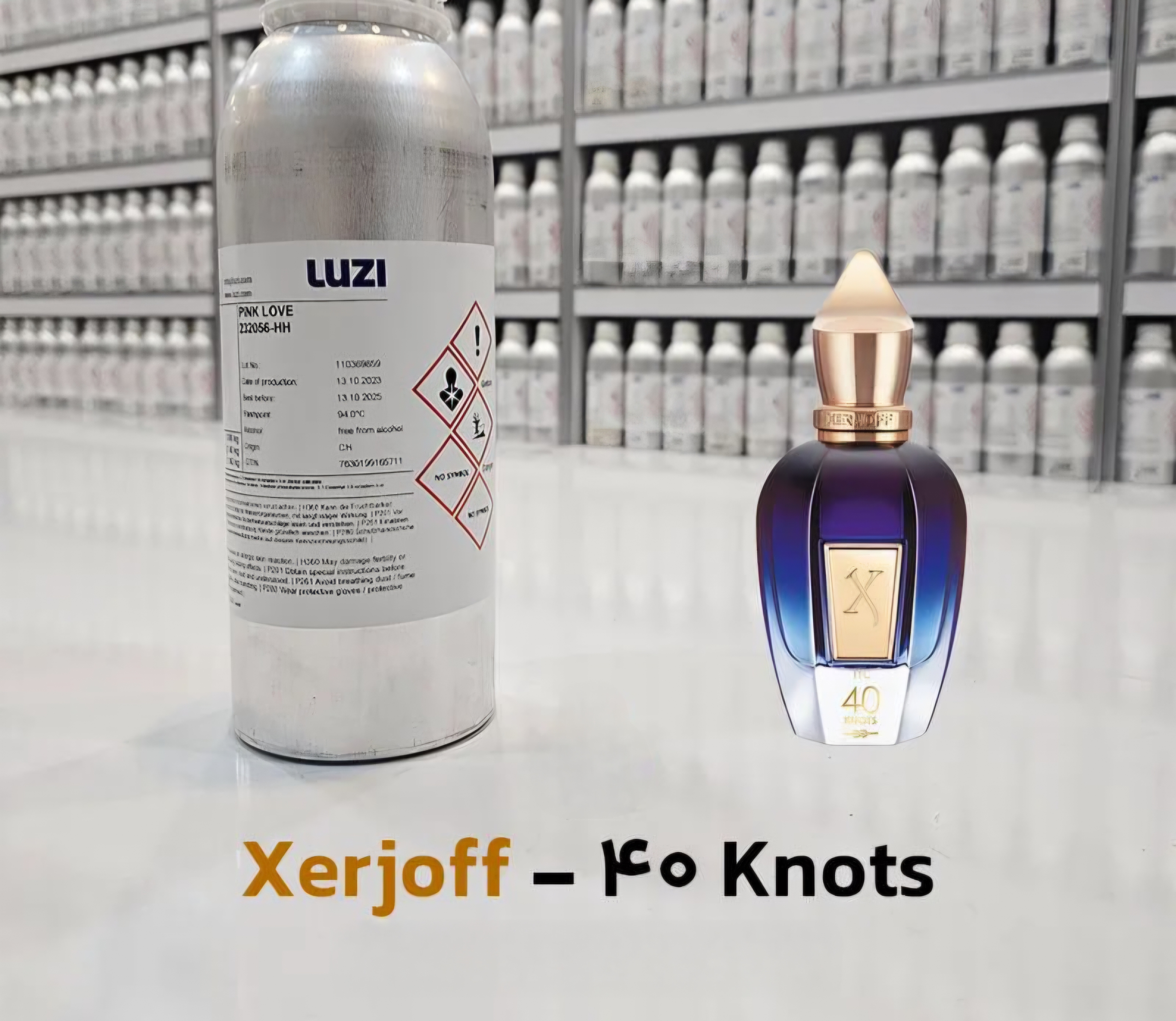 عطر چهل 40 ناتس نوت زرجوف _شرکت لوزی گرید hi